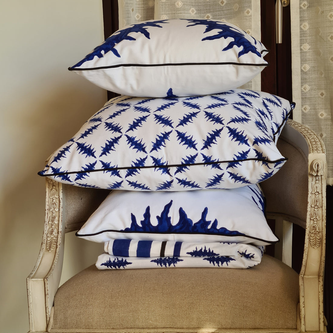 Cushions - The Blue Thistle Collection